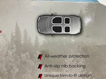 KRACO 5704  Slip-Resistant Clear Rubber Car Floor Mats - 4-Piece Set, UNIVERSAL