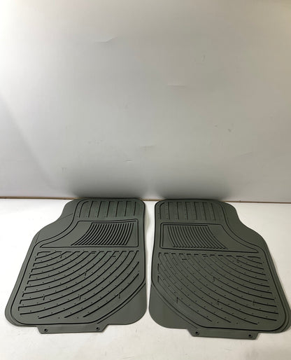 Kraco 71075 UNIVERSAL Front & Rear Gray Rubber Floor Liner Mats 28''x19'' Front