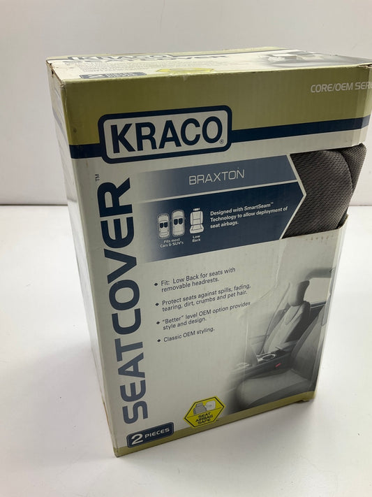 Kraco 730-6574 Braxton Seat Covers, For Low Back Seats With Removable Headrest