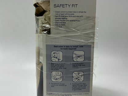 (2) Kraco 804217 Seat Cover- Sideless Design For Seats With Adjustable Headrests