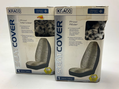 (2) Kraco 805066 Universal Bucket Seat Covers - Prowl Faux Fur