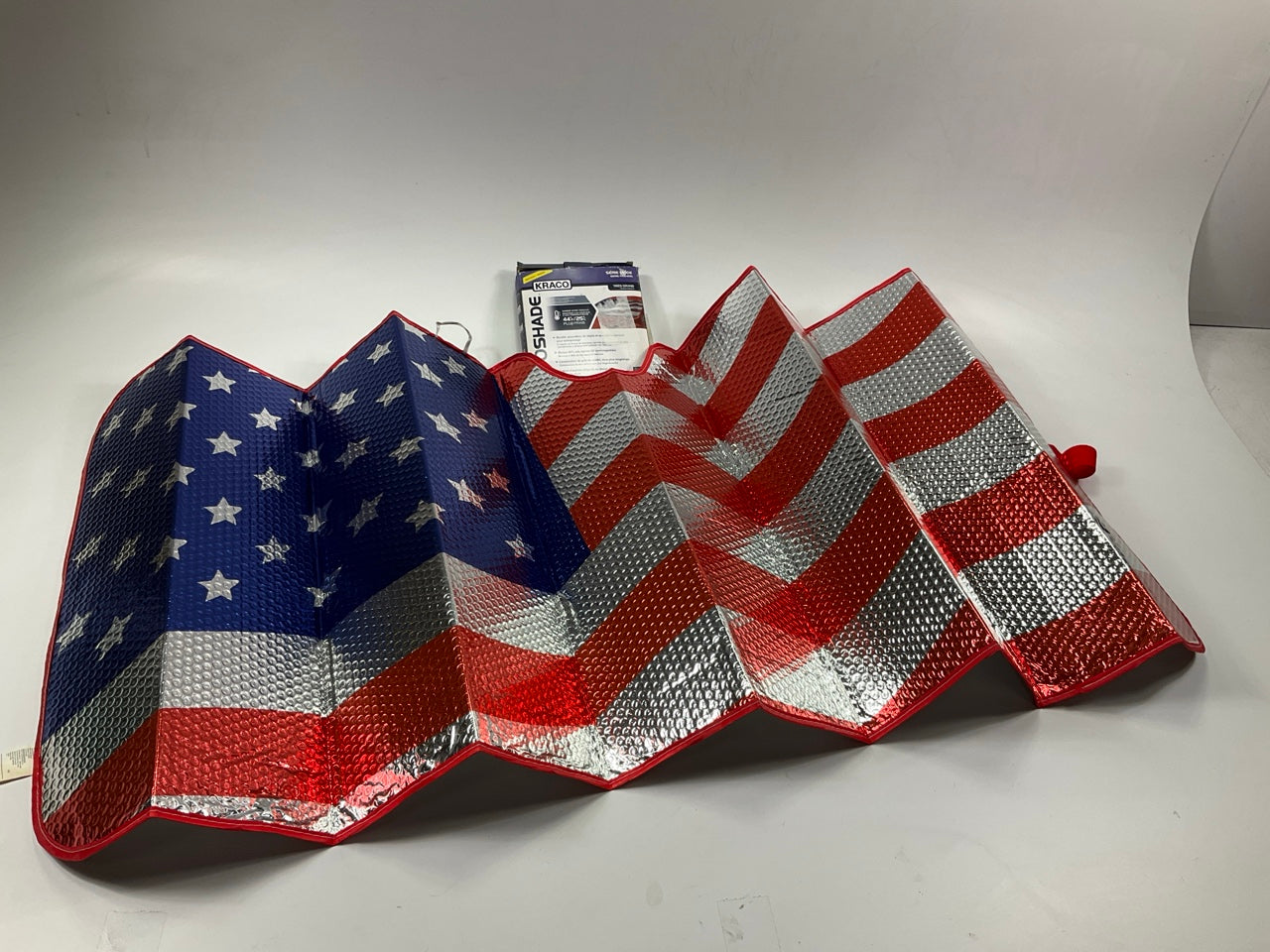 Kraco 805437 Windshield Sun Solar Sunshield Cover - USA Flag - Jumbo 67''x27''
