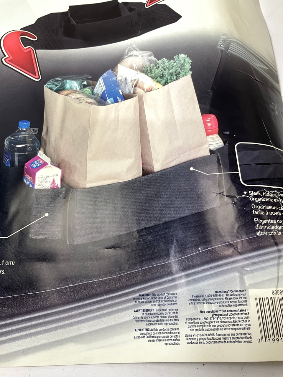 Kraco 805883  Pop Up Cargo Trunk Storage Organizer With Popup Pockets