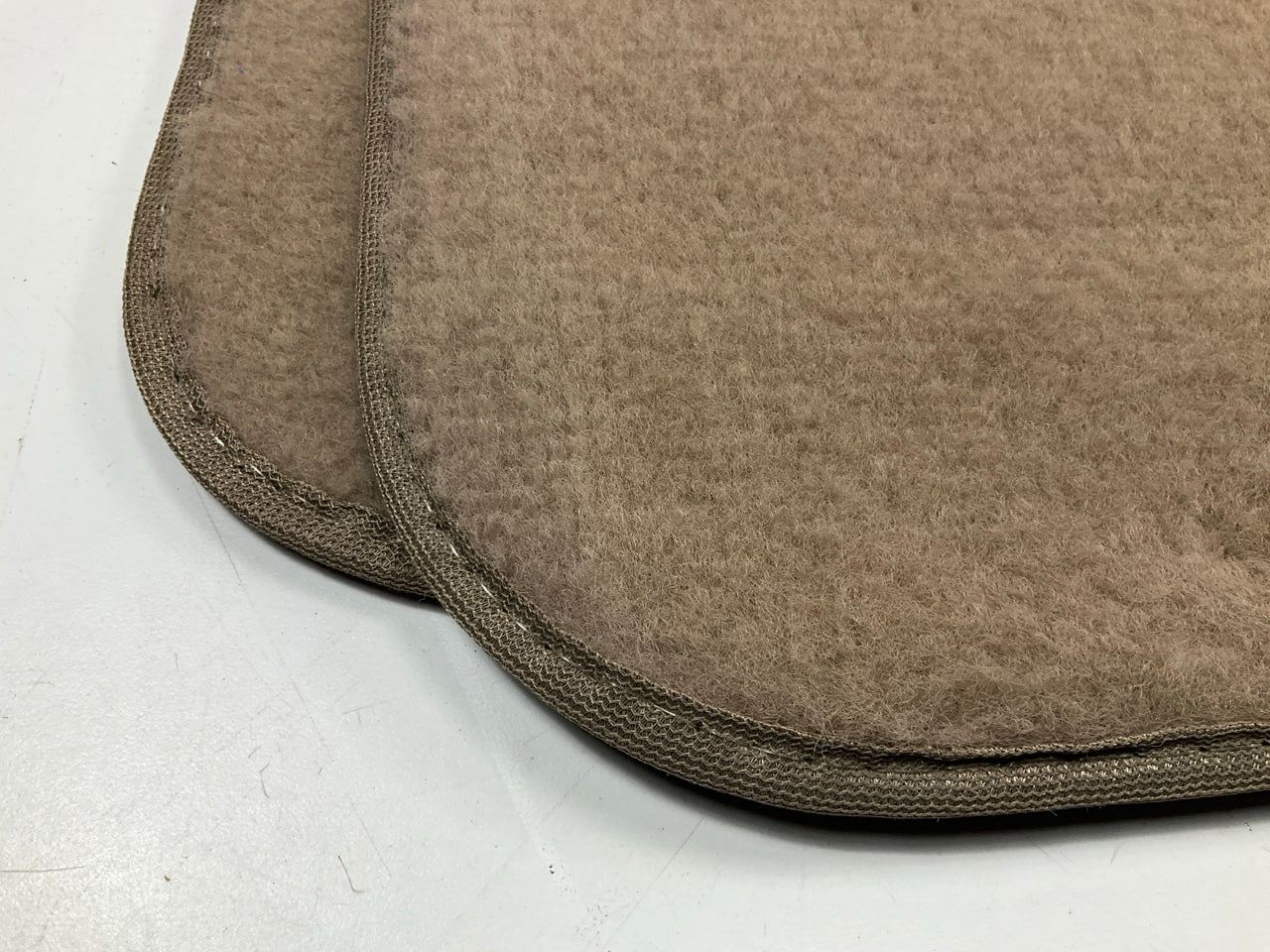 Kraco C1904A Universal 4-Piece TAN Floor Mat Carpet Set, 24.5''x14.5'' Front