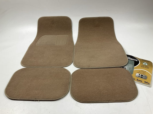 Kraco C624 4-Piece TAN Floor Mat Carpet Set, Universal
