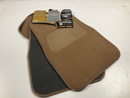 Kraco C624A77 4-piece Tan Universal Floor Mat Carpet Set, 24.5''x16.75'' Front