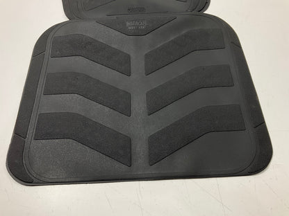 KRACO PR504B72 Car Floor Mat Set, Black Rubber With Heel Pad, Trim-To-Fit, 4-Pc