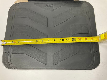 Kraco PR504B 4-piece Universal Rubber Floor Mat Kit: 26''x17.75'' Front 16x12 Rear