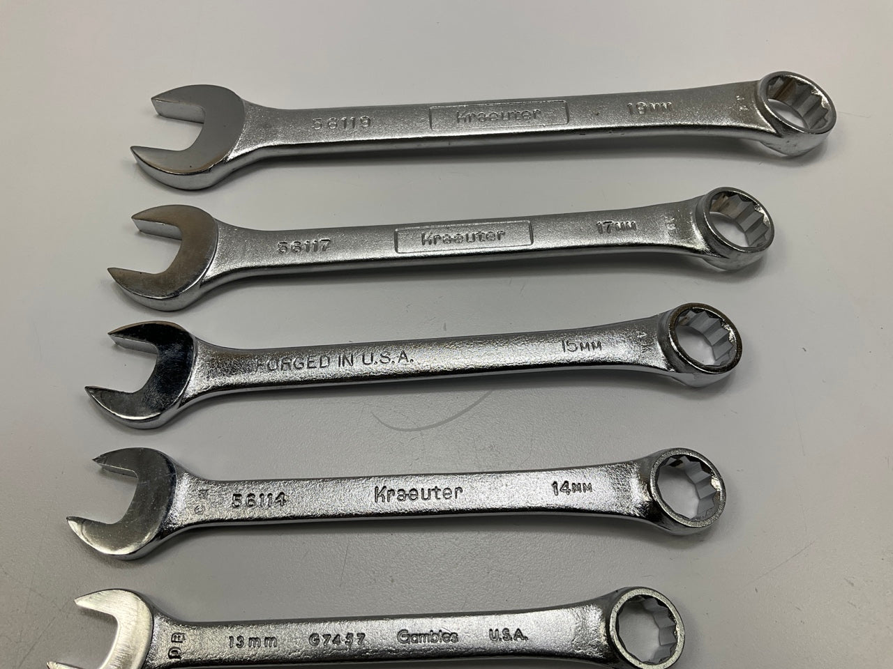 15MM NO BRAND, 13MM GAMBLES - 11 Piece Metric Combination Wrench Set