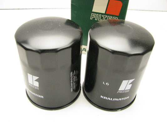 (2) Kralinator L6 Oil Filter For Toyota Forklifts, Landcruiser Diesel (86-87)