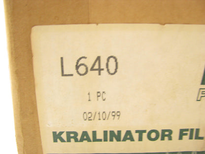 Kralinator L640 Oil Filter Replaces: PT397 P551142 HF6356 HF7842 51524 H65145