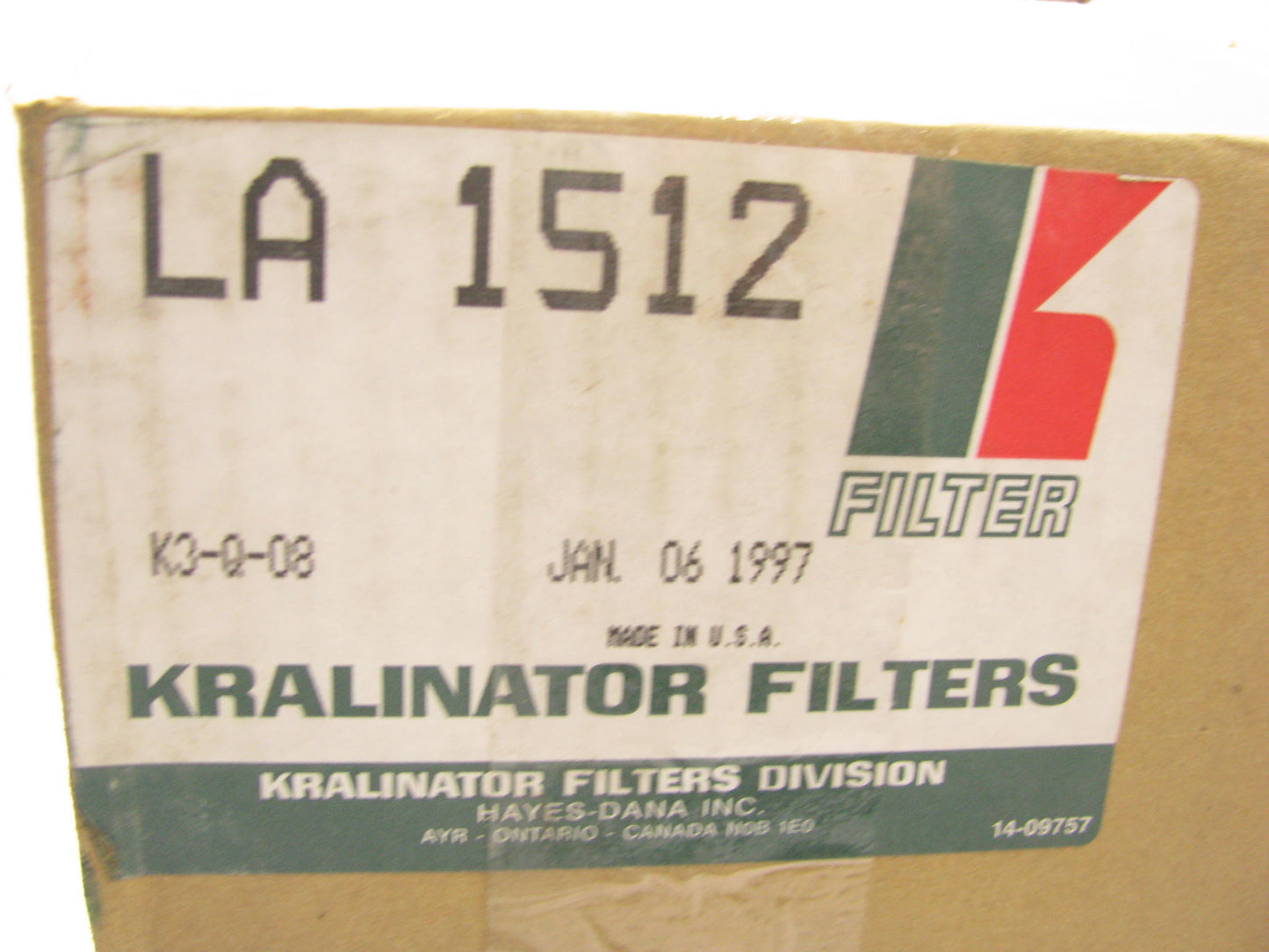 Kralinator LA-1512 Air Filter Replaces 6I-2500 P532500 46475 A55000 AF2199 8847