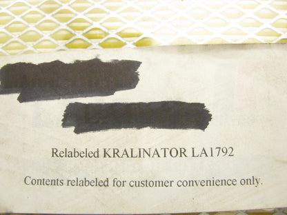 Kralinator LA1792 Air Filter Replaces P607097 A2057C A35272