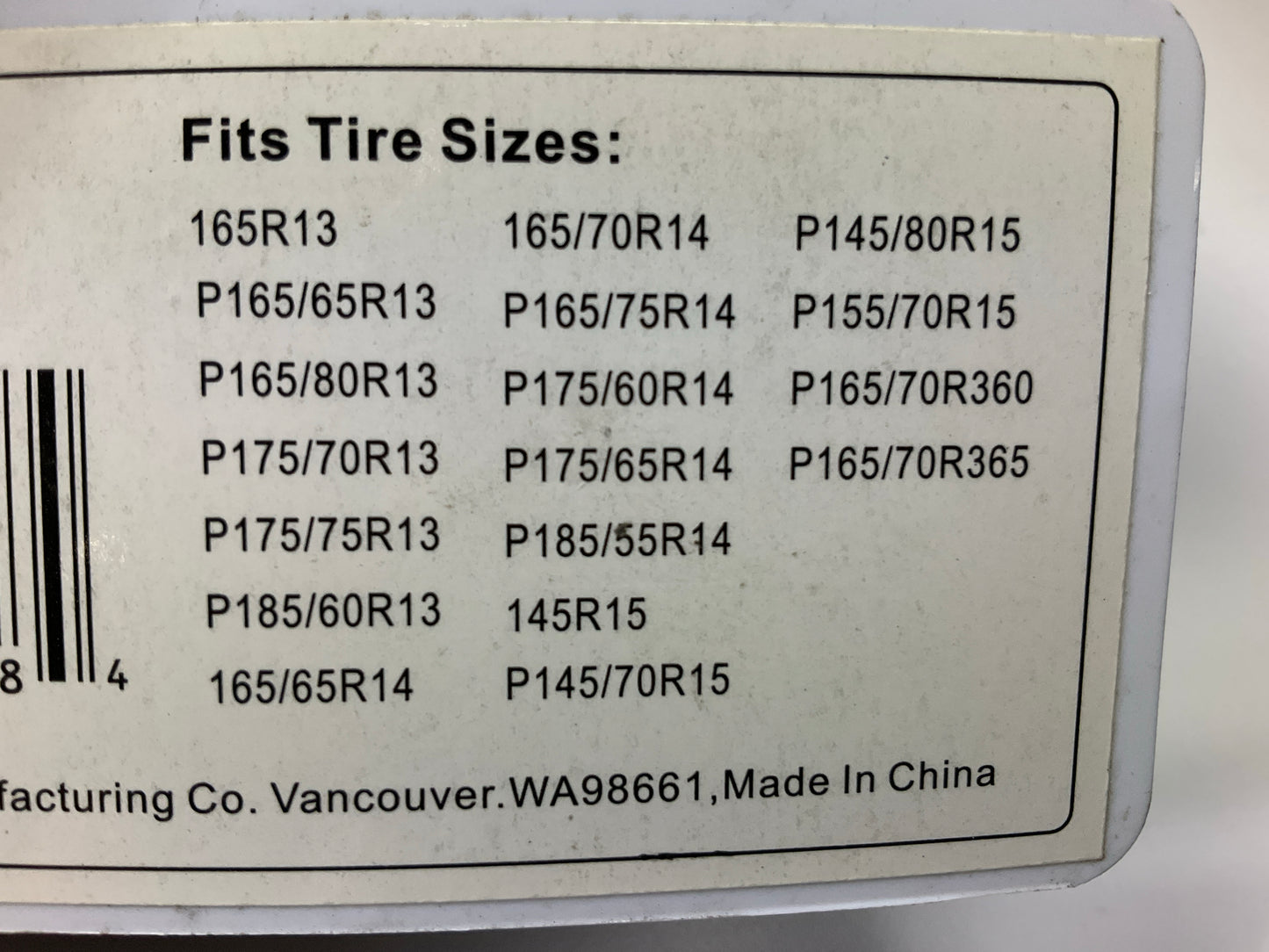 Laclede 1018 Snap-Lock Snow Cable Chains - P185/60R13, 165/65R14, 165/70R14