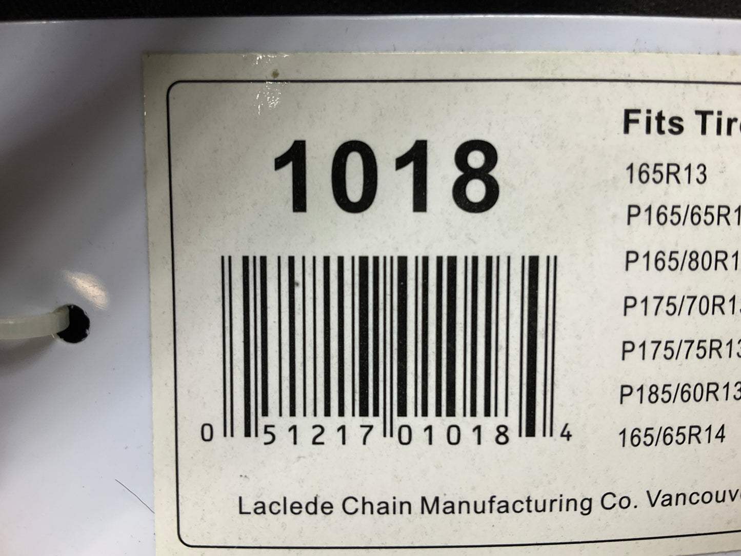 Laclede 1018 Snap-Lock Snow Cable Chains - P165/70R360, P165/70R365