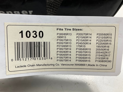 Laclede 1030 Tire Snow Chains, Pair, 205/70R14, 185/70R14, 185/75R14, 185/80R14