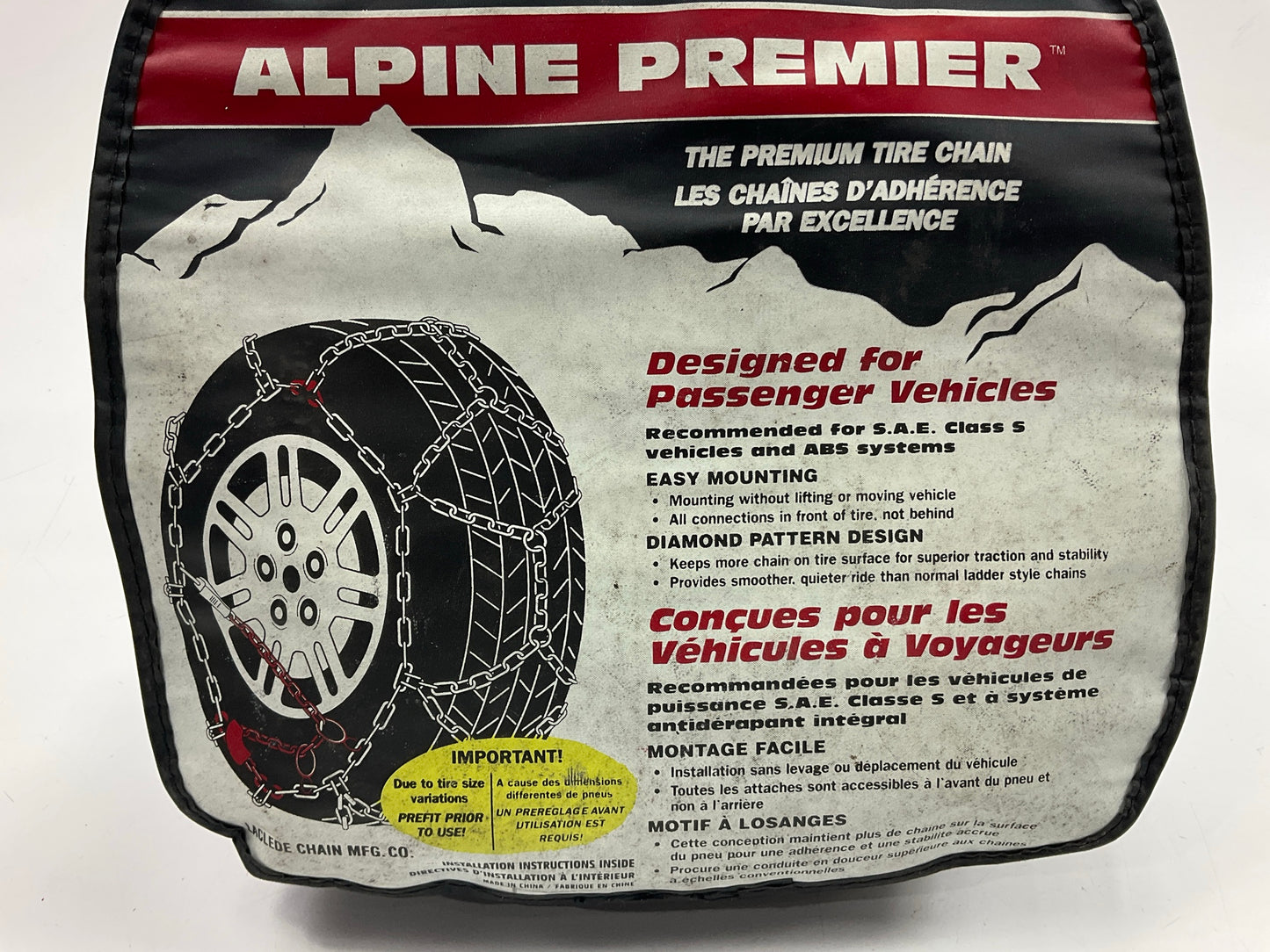 Laclede 1535 Tire Snow Chains PAIR 195/60R16, 195/65R15, 185/70R15, 195/75R14
