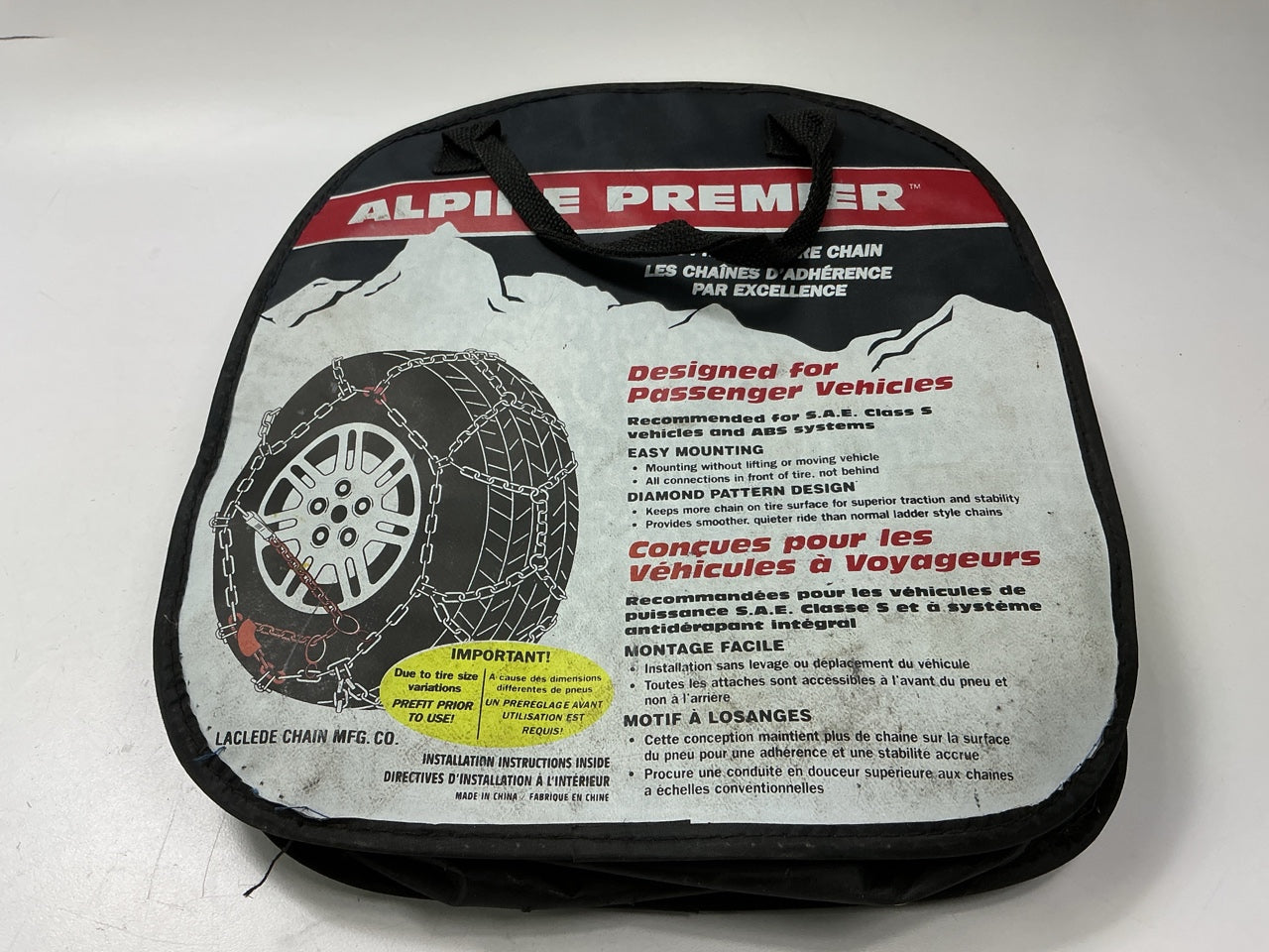 Laclede 1555 Tire Snow Chains Pair 235/65R16, 225/60R18, 235/55R18, 225/55R18