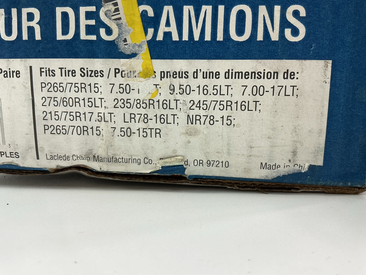 Laclede 2021-TC Tire Snow Chains PAIR 265/70R15,  275/60R15, 265/75R15