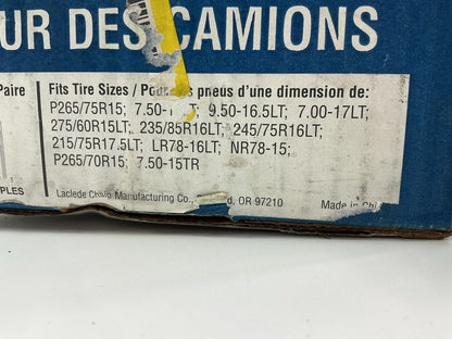 Laclede 2021-TC Tire Snow Chains PAIR 265/70R15,  275/60R15, 265/75R15