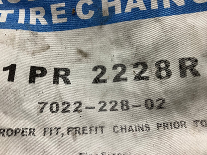 Laclede 2228R Tire Snow Chain PAIR 285/75R15, 255/85R16LT, 275/55R20, 275/70R16