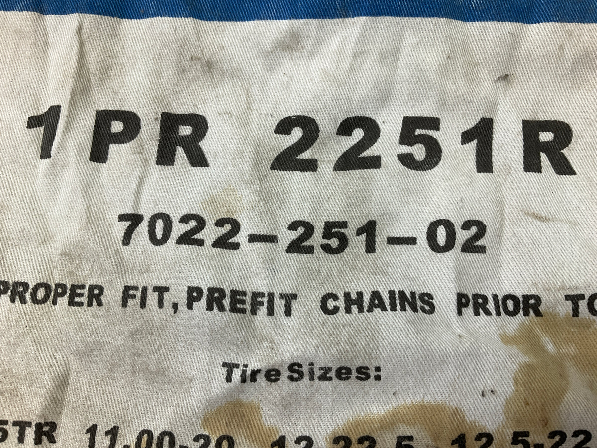 Laclede 2251R Tire Snow Chains PAIR 11.00-20, 12-22.5, 12.5-22.5, 295/80R22.5