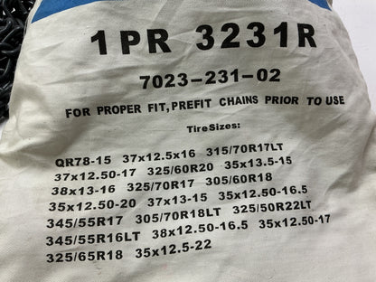 Laclede 3231R Tire Snow Chains 305/60R18, 305/70R18LT, 325/65R18, 315/70R17
