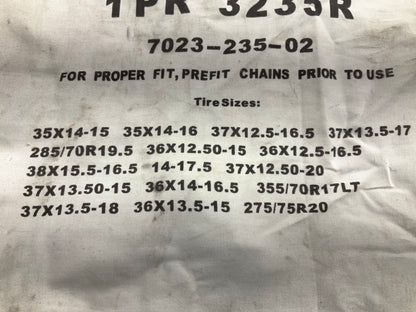 Laclede 3235R Tire Snow Chains - Wide Base, Highway Service Snow Chain PAIR