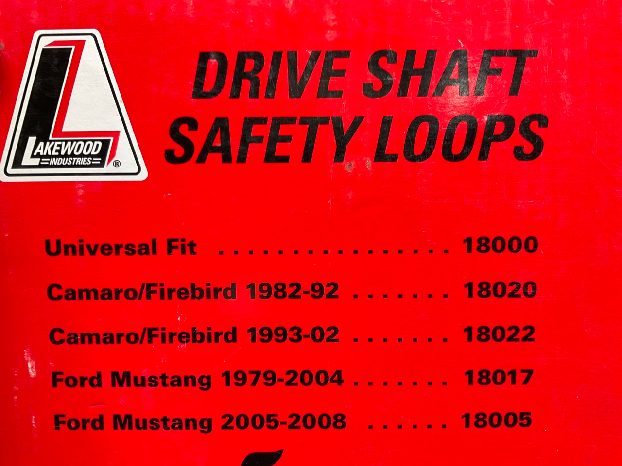 Lakewood 18000 Universal Driveshaft Safety Loop