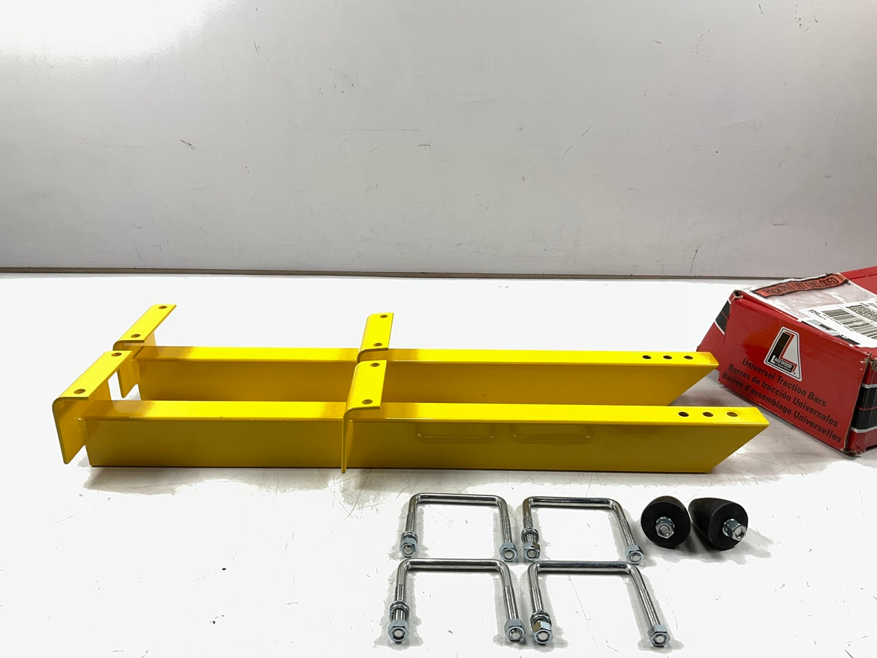 Lakewood 20475 Traction Bars, Universal, 28'' Length, Steel, Yellow Pair