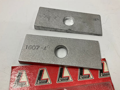 Lakewood 20510 Aluminum 2'' Wide Traction Bar Shim Wedges, 4 DEGREES, Narrow