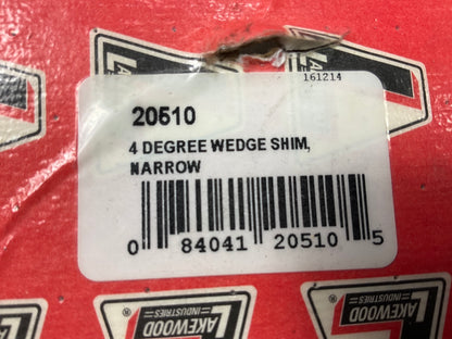 Lakewood 20510 Aluminum 2'' Wide Traction Bar Shim Wedges, 4 DEGREES, Narrow