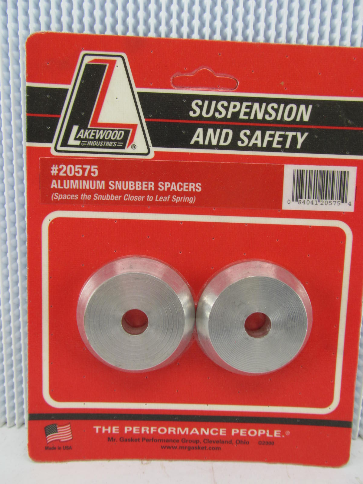 Lakewood 20575 Traction Bar Snubber Aluminum Spacers (pair)