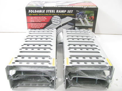 LARIN FSR-2SL Folding Steel ATV / Truck Ramps - 1,500 Lbs Capacity