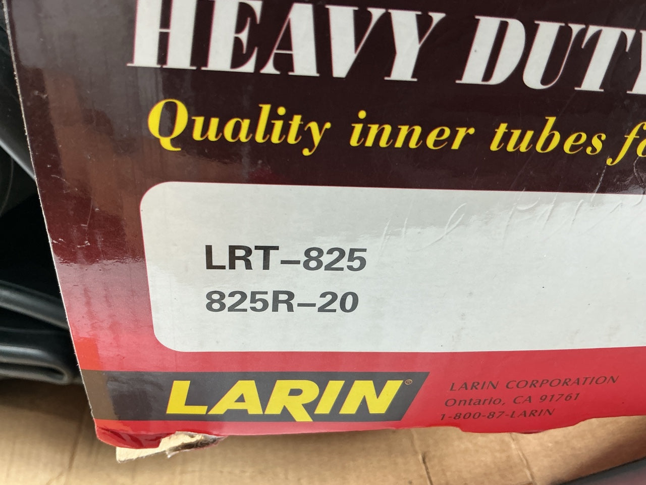 Larin LRT-825 Black 8.25R-20 825R-20 TR 77A Radial Tire Tube