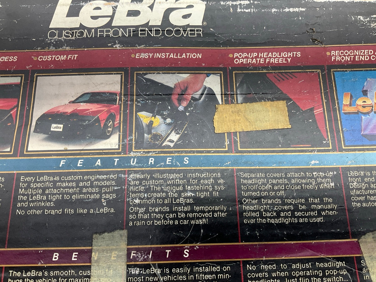 Lebra 55272-01 Front End Bra Nose Mask Cover - 1989-1991 Pontiac Grand Am W AERO