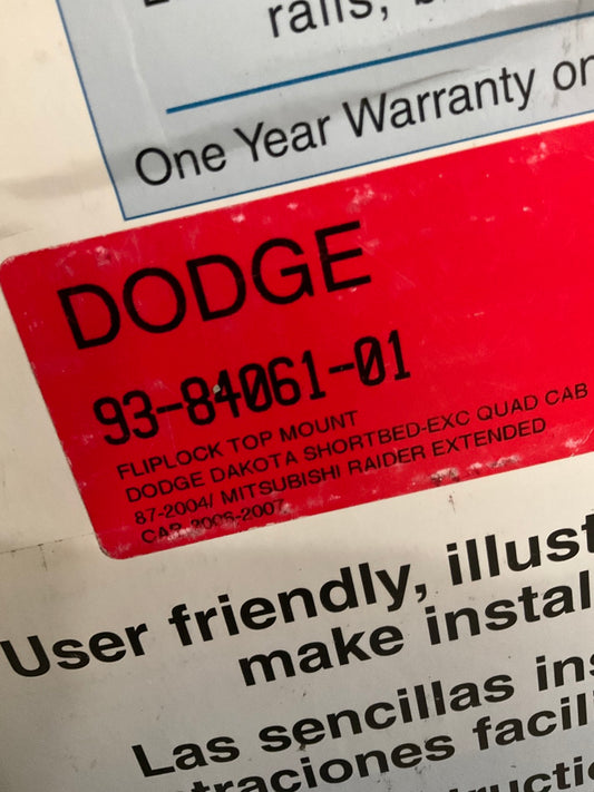 Lebra 93-84061-01 Tonneau Bed Cover For 87-04 Dodge Dakota 6.5 FT SB Reg/Ext Cab