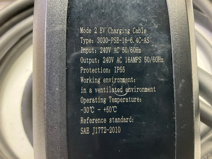 Lectron EVCHARGE6-20 Electric Vehicle Charger; 240V 16 Amp Level 2 EV Charger