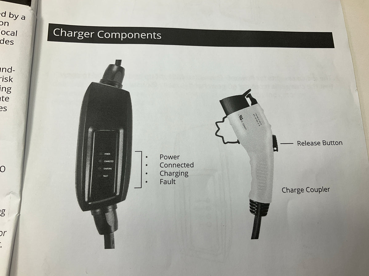 Lectron EVCHARGE6-20 Electric Vehicle Charger; 240V 16 Amp Level 2 EV Charger