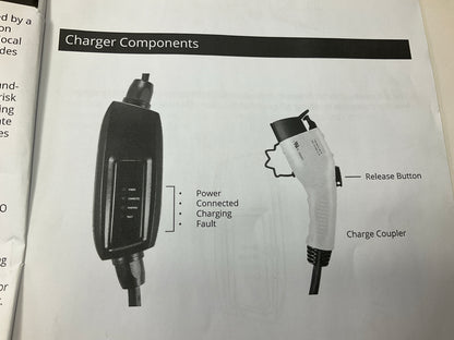 Lectron EVCHARGE6-20 Electric Vehicle Charger; 240V 16 Amp Level 2 EV Charger