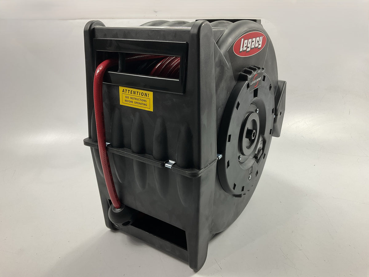 Legacy L8305 Retractable Levelwind Air Hose Reel, 3/8'' X 50'