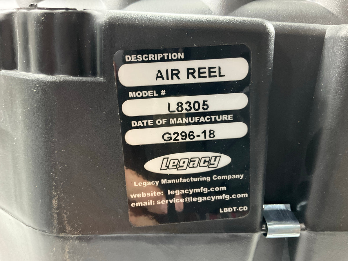 Legacy L8305 Retractable Levelwind Air Hose Reel, 3/8'' X 50'