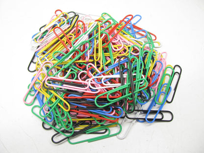 (1200) Legacy LGY60810 Vinyl Coated Jumbo Paper Clips - Assorted Colors
