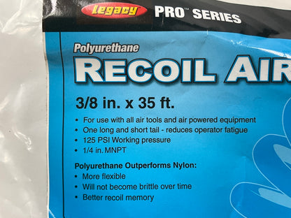 Legacy LP3842014  3/8'' X 35' Recoil Polyurethane Air Compressor Hose 3/8'' MNPT