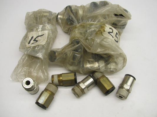 (40) PCS - Legris D.O.T.  1/2'' Push-In Male Connector # 31156222 - PACK OF 40