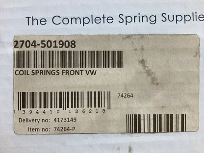 (2) Lesjofors 2704-501908 Front Coil Springs - 1998-2000 VW Passat 1.8L TURBO