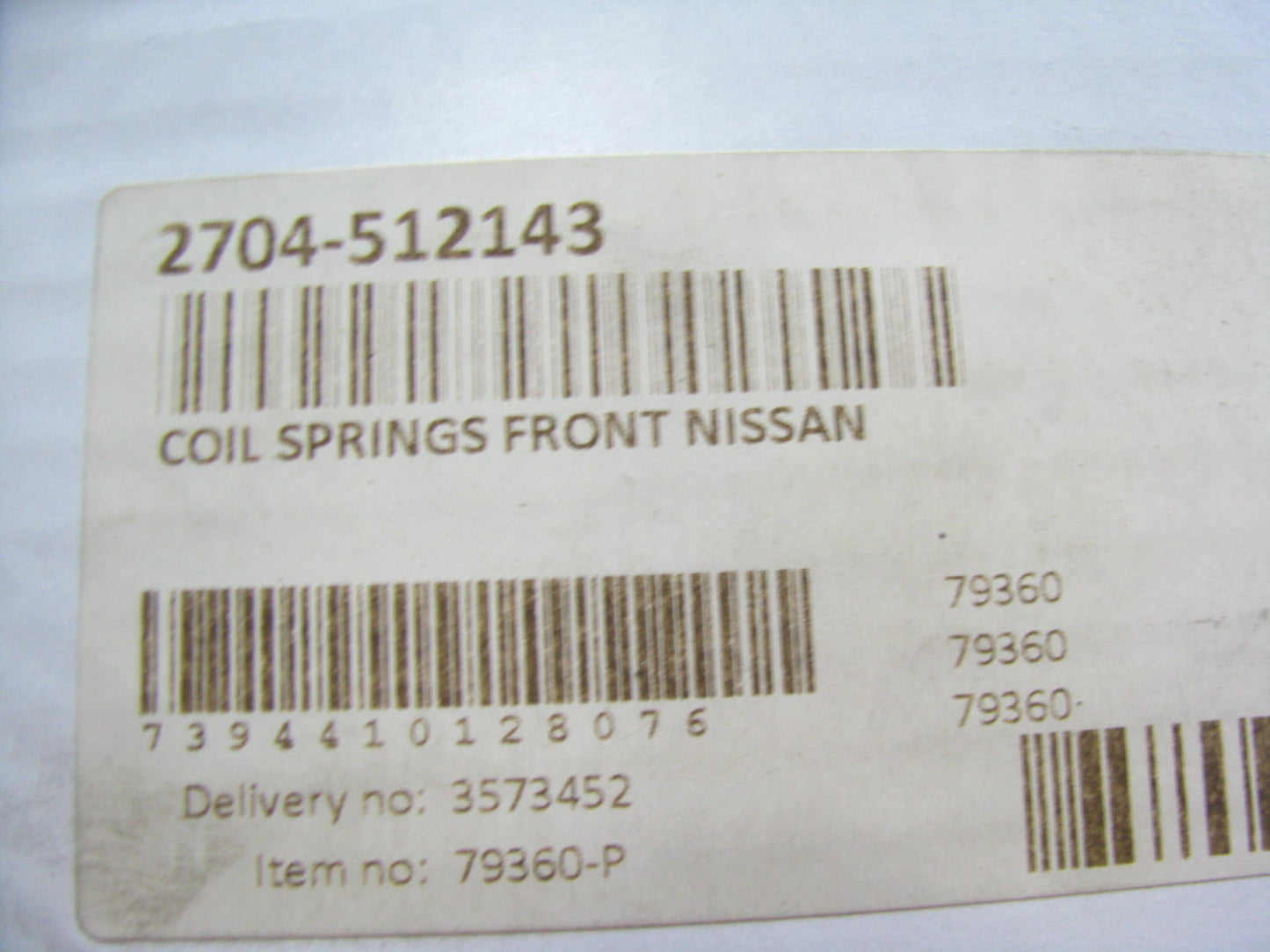 Lesjofors 2704-512143 Front Coil Springs Set For 2007-2012 Nissan Versa