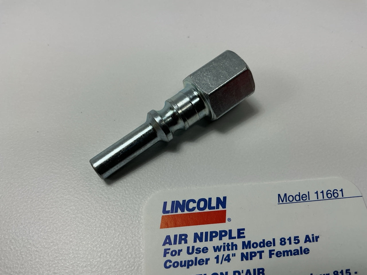 Lincoln 11661 1/4 NPT Female Nipple Air Line Fitting