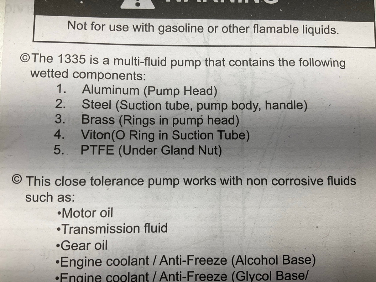 Lincoln 1335 Lever-Action Fluid Transfer Pump, For 16- To 55 Gallon Drums