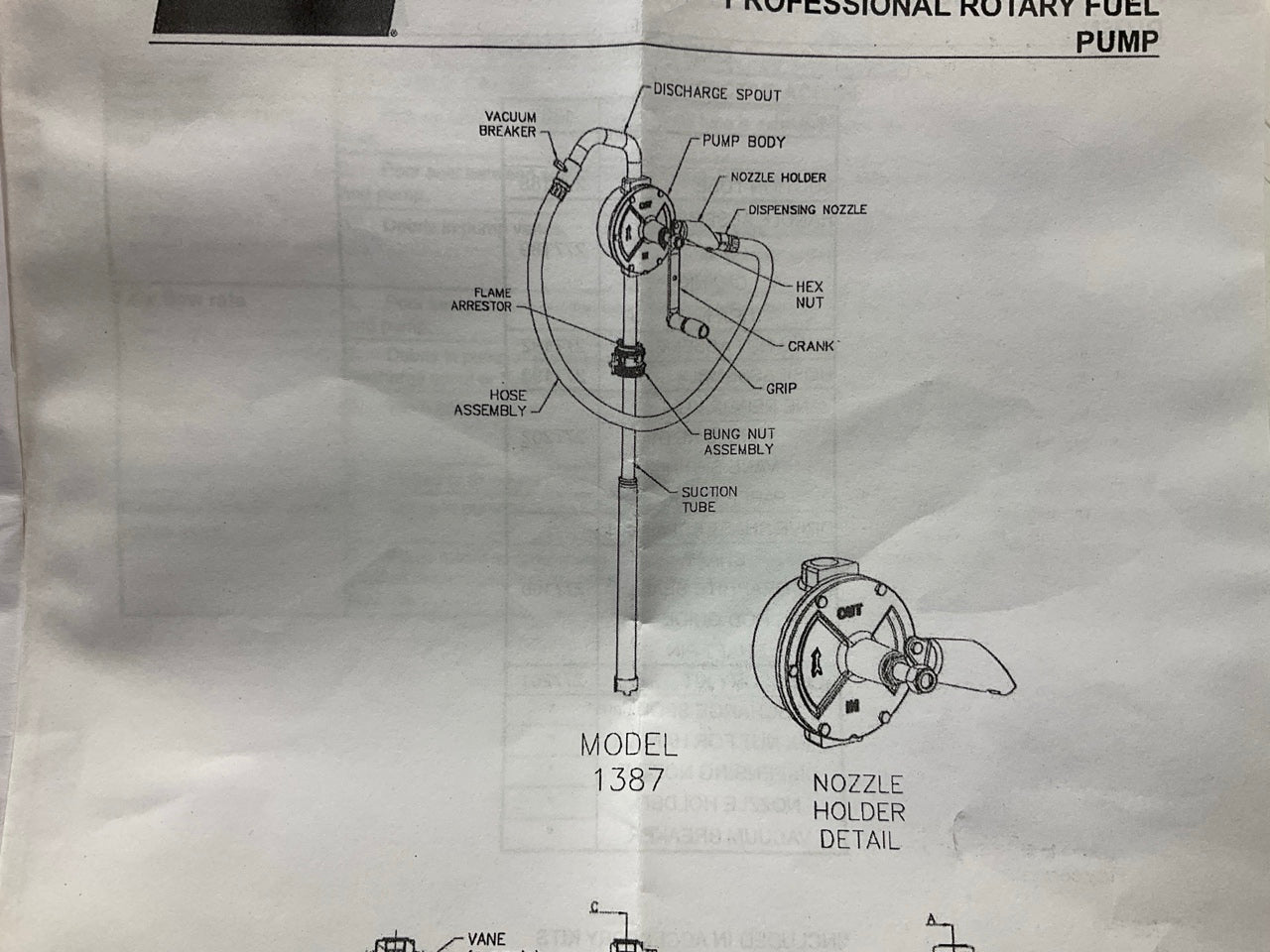 Lincoln 1387 Premium 3-Vane Rotary Fuel Pump With Hose